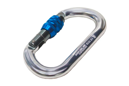 Mosquetão Oval Alumínio 25KN SideUp - Trava Rosca