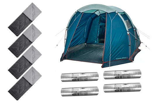 Aluguel Kit Camping Básico 4 Pessoas - Sex a Seg