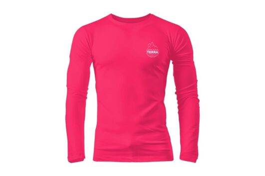 Camiseta Básica UV50 Manga Longa Rosa